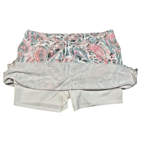 T by Talbots Everyday Stretch Skort Watercolor Paisley NWT Size XL - Picture 9 of 10